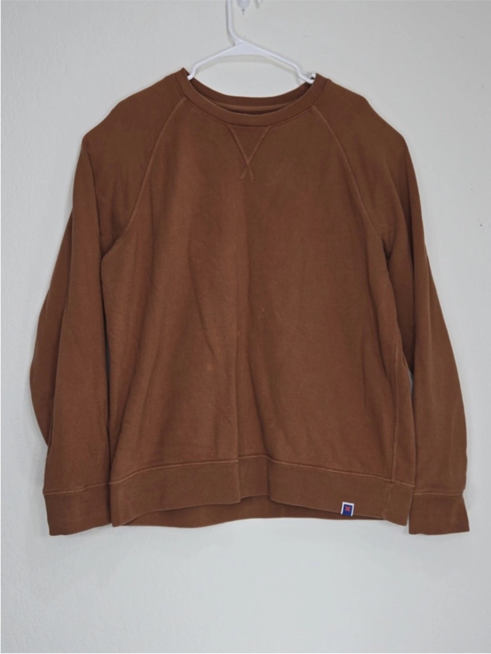 Best Made Co. SRS Crew Neck Sweater Earth Brown Cotton Size XL Mens